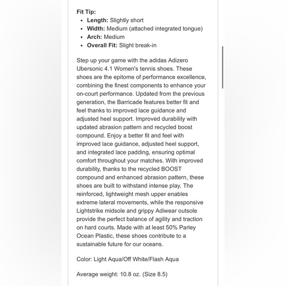 Adidas tennis/court shoe - Picture 10 of 11